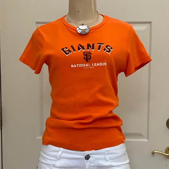 “MLB” 🧡 SUPER CUTE 🖤S.F. GIANTS SHIRT SLEEVE TEE - Picture 12 of 16